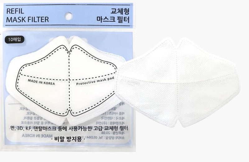 Disposable Filter for Reusable Mask 10ea